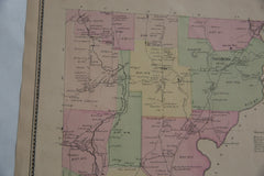 Antique Somers NY Map // ONH Item 8470 Image 5