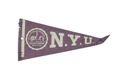 Vintage NYU Felt Flag // ONH Item 8479