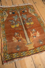 1.5x2 Antique Fine Tabriz Sennehbaft Square Rug Mat // ONH Item 8484 Image 2
