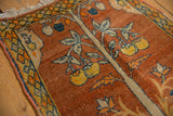 Artistic detail of the tree of life with pomegranates on a late 19th-century Persian Tabriz Sennehbaft.