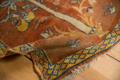 1.5x2 Antique Fine Tabriz Sennehbaft Square Rug Mat // ONH Item 8484 Image 4