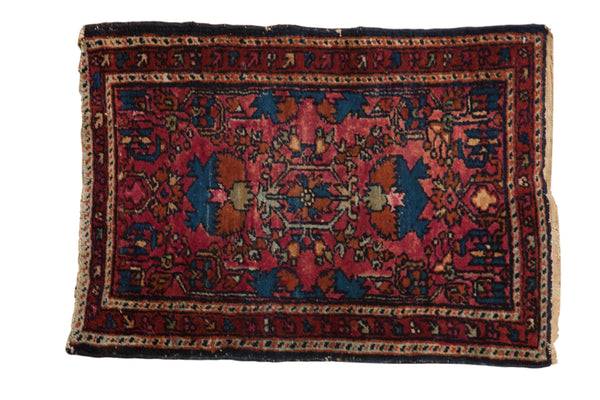 2x2.5 Vintage Lilihan Square Rug Mat // ONH Item 8504