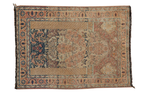 1.5x2.5 Vintage Distressed Tabriz Rug Mat // ONH Item 8505
