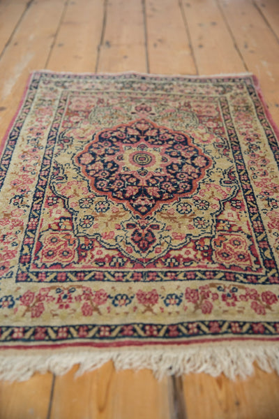 2x3 Antique Kerman Rug Mat // ONH Item 8506 Image 4