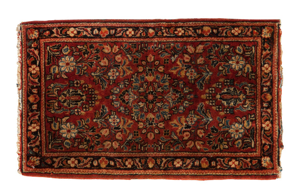 1.5x2.5 Vintage American Sarouk Rug Mat // ONH Item 8509