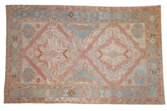 7x11.5 Vintage Distressed Soumac Carpet // ONH Item 8513