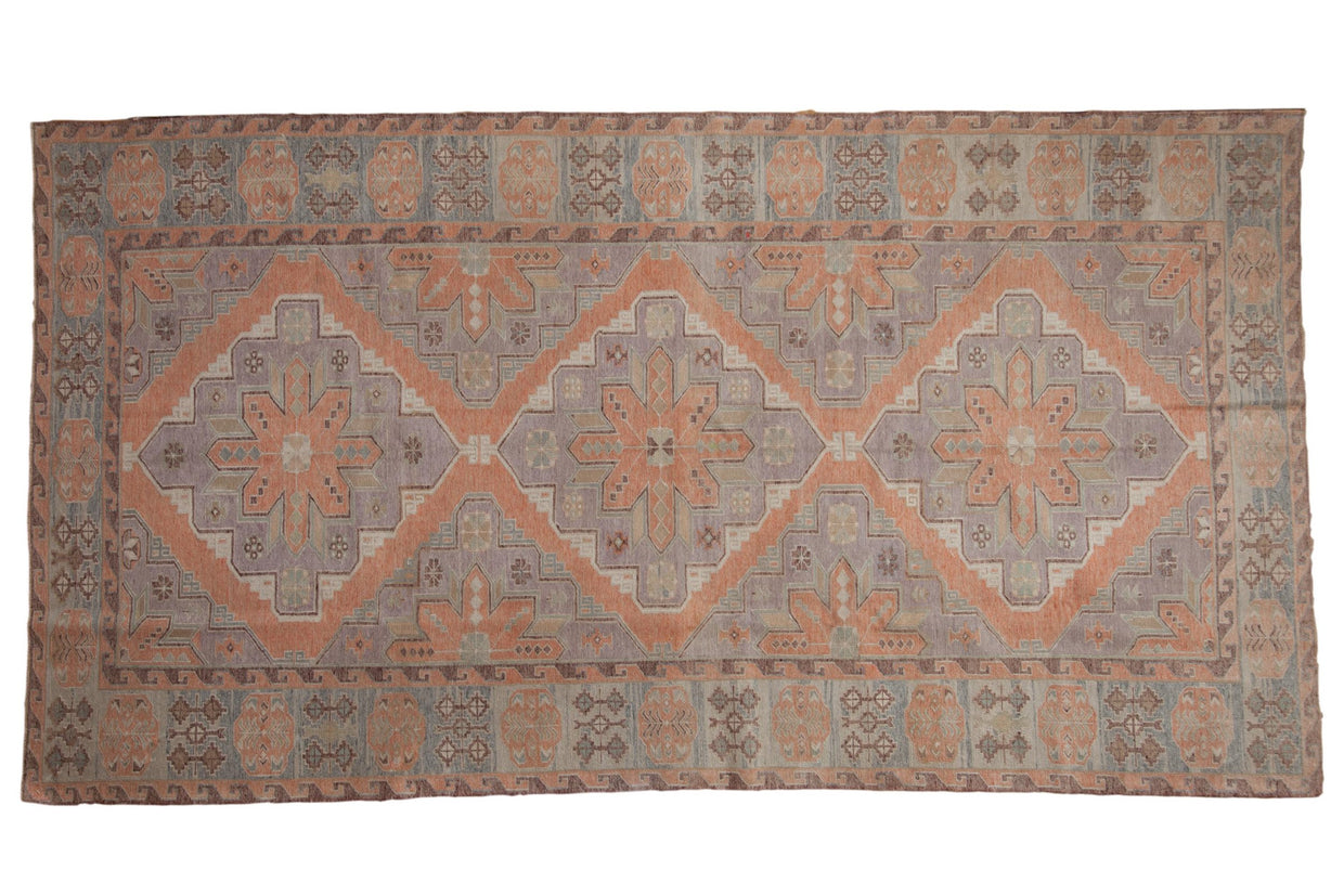 5.5x10.5 Vintage Distressed Soumac Carpet // ONH Item 8525