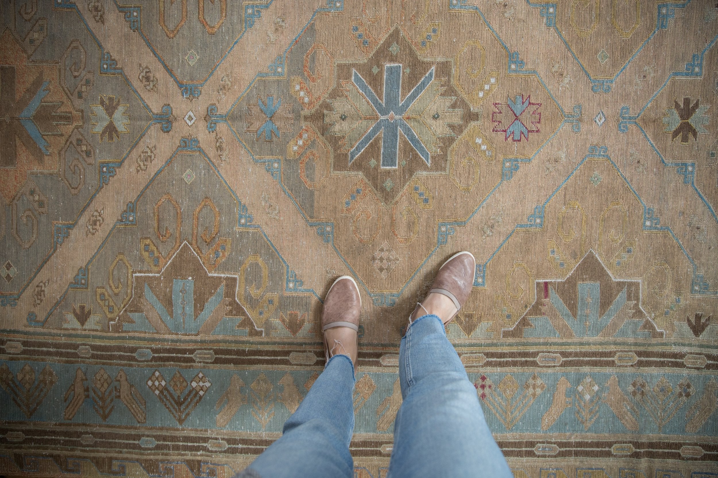 6x12 Vintage Distressed Soumac Rug Runner // ONH Item 8528 Image 1