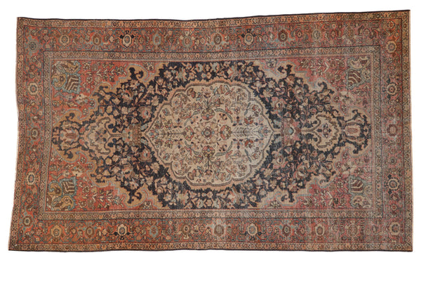 4x6.5 Vintage Distressed Farahan Sarouk Rug // ONH Item 8533