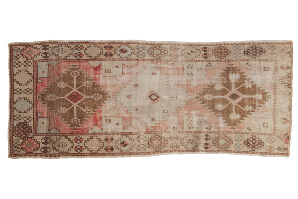 3.5x9 Vintage Distressed Oushak Rug Runner // ONH Item 8539