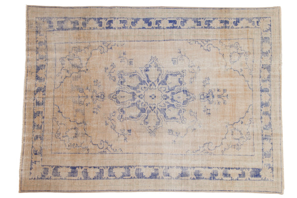 7x10 Vintage Distressed Oushak Carpet // ONH Item 8545