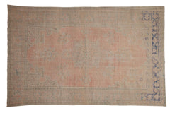 6x9.5 Vintage Distressed Oushak Carpet // ONH Item 8548