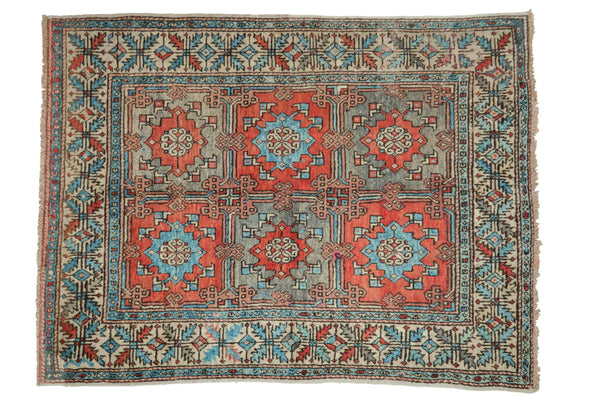 5x6.5 Vintage Distressed Oushak Rug // ONH Item 8558