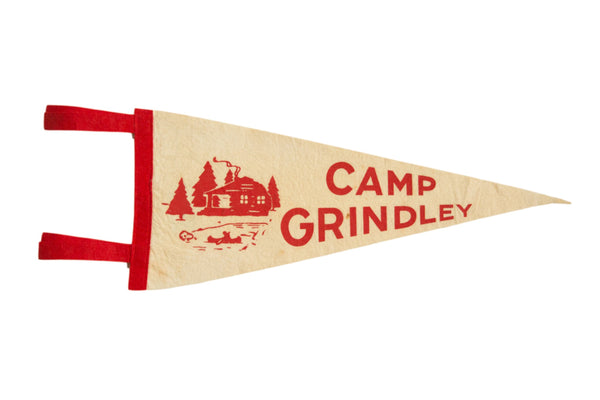 Vintage Camp Grindley Felt Flag // ONH Item 8561