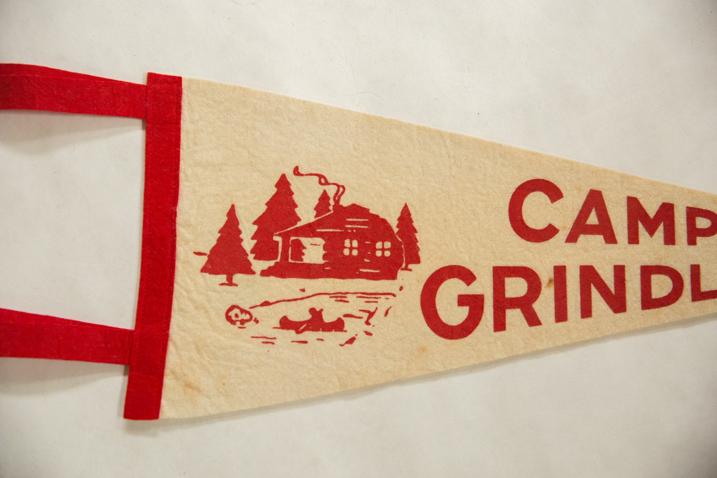 Vintage Camp Grindley Felt Flag // ONH Item 8561 Image 1
