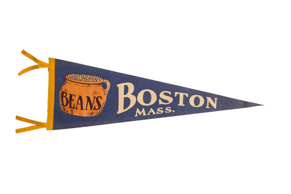 Vintage Boston Massachusetts Felt Flag // ONH Item 8568