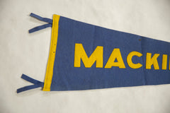Vintage Mackinaw City Felt Flag // ONH Item 8569 Image 1