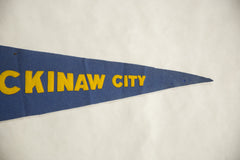 Vintage Mackinaw City Felt Flag // ONH Item 8569 Image 2