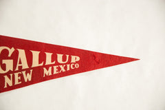 Vintage Gallup New Mexico Felt Flag // ONH Item 8578 Image 2