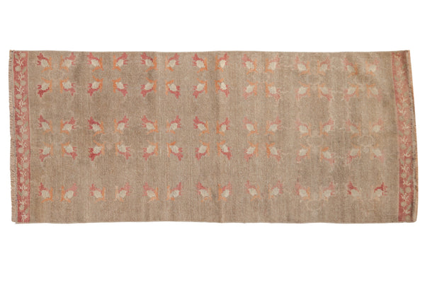 2.5x5.5 Vintage Distressed Fragment Oushak Rug Runner // ONH Item 8580