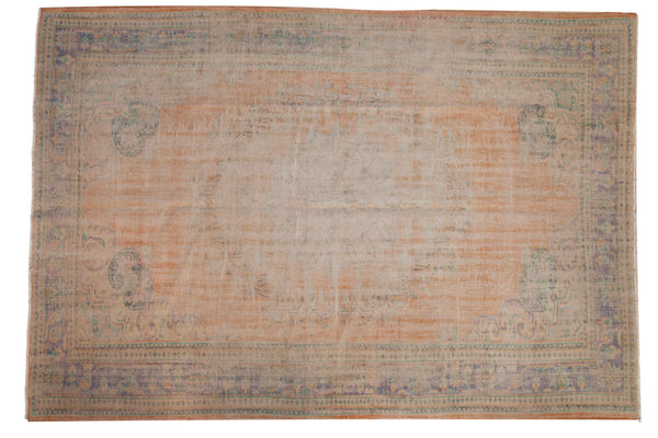 8x11.5 Vintage Distressed Oushak Carpet // ONH Item 8582