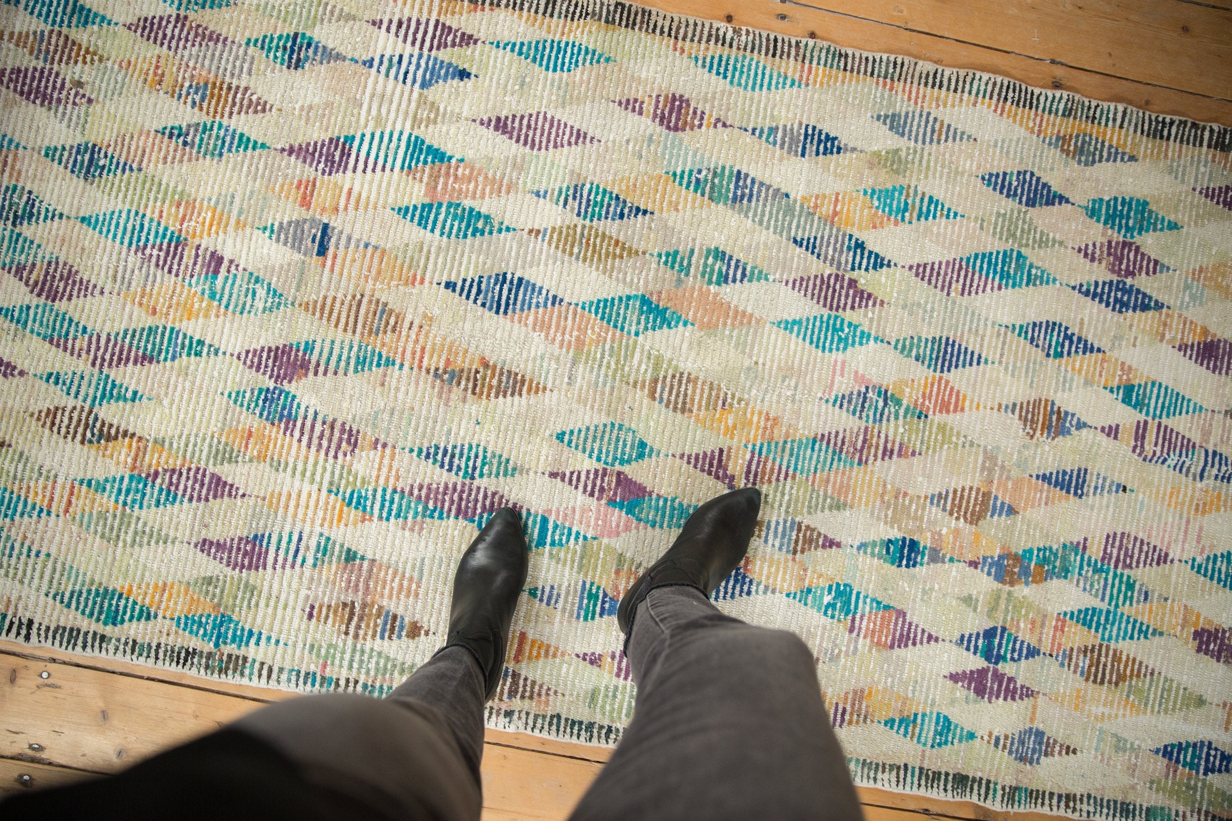 3.5x10 Vintage Distressed Tulu Rug Runner // ONH Item 8583 Image 1