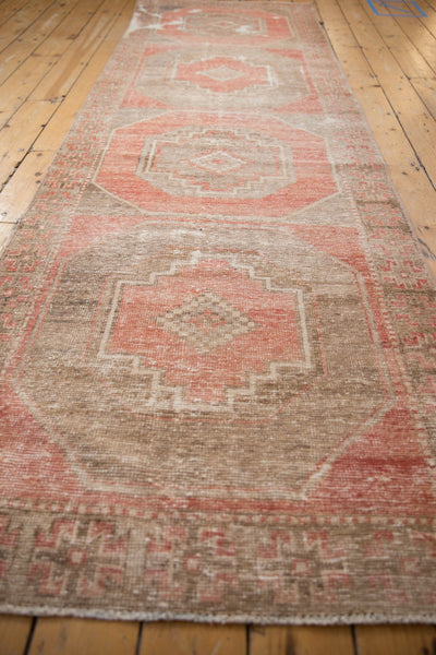 3.5x11 Vintage Distressed Oushak Rug Runner // ONH Item 8593 Image 2