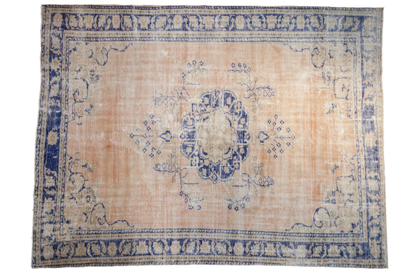 8x10.5 Vintage Distressed Oushak Carpet // ONH Item 8595