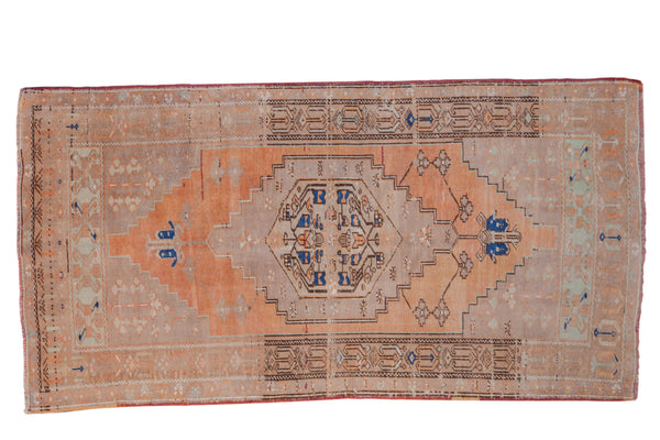 3.5x7 Vintage Distressed Oushak Rug Runner // ONH Item 8601