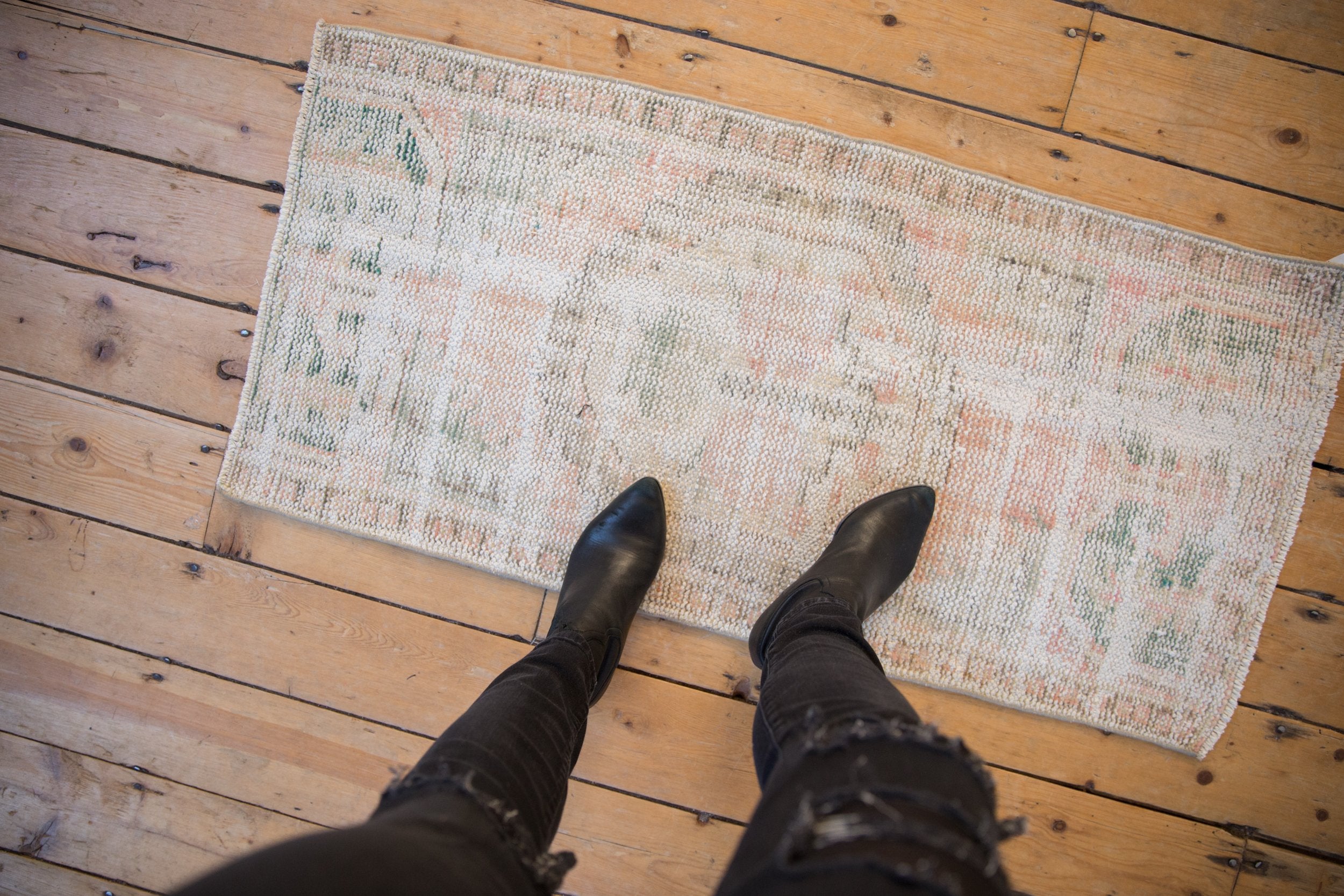 2x4 Vintage Distressed Oushak Rug Runner // ONH Item 8602 Image 1