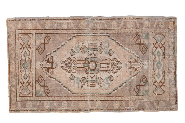 1.5x3 Vintage Distressed Oushak Rug Mat // ONH Item 8622