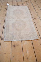 1.5x3.5 Vintage Distressed Oushak Rug Mat Runner // ONH Item 8625 Image 2