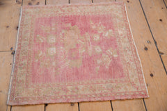 2x2 Vintage Distressed Oushak Square Rug Mat // ONH Item 8628 Image 3
