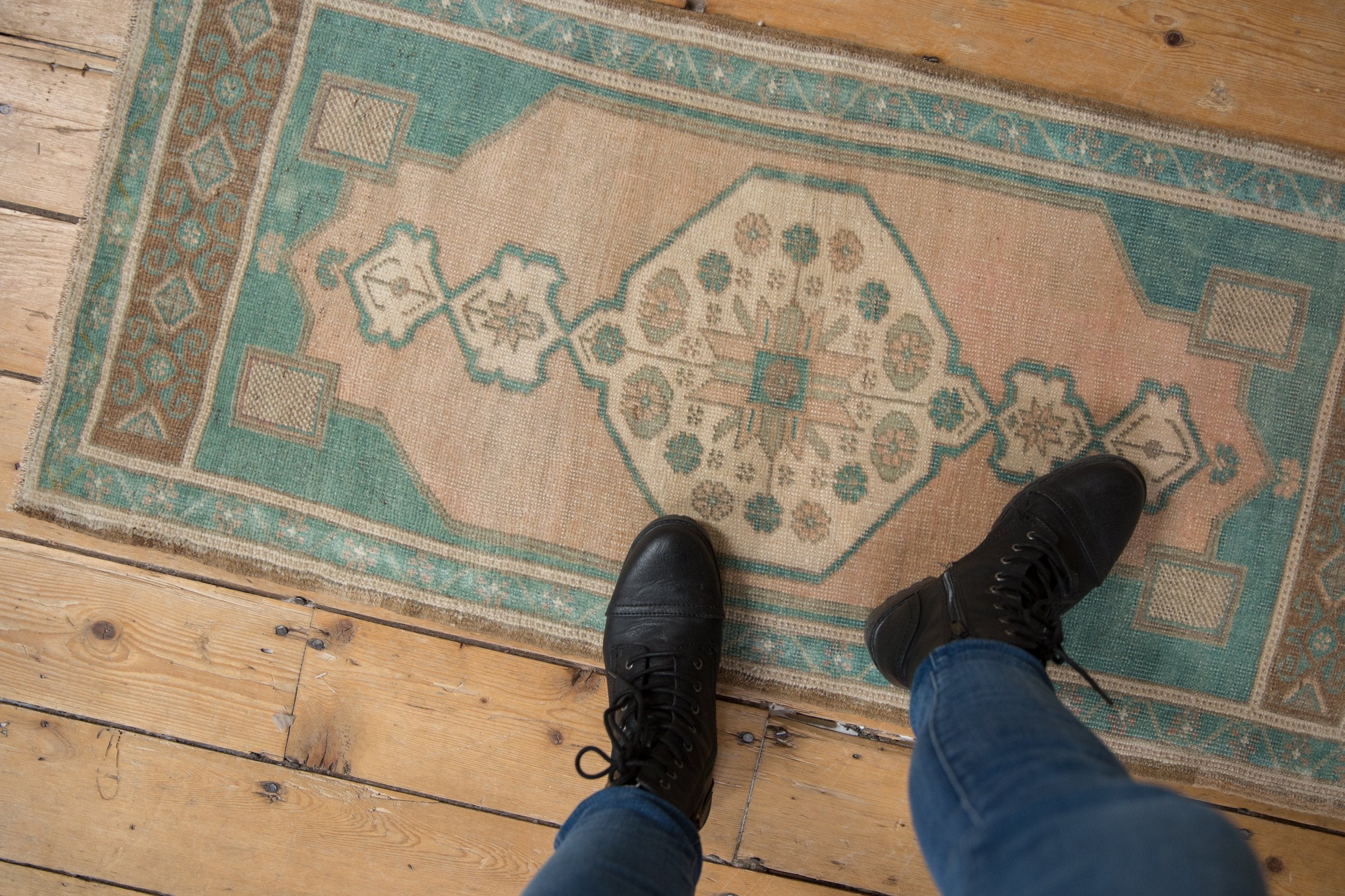 2x4 Vintage Distressed Oushak Rug Runner // ONH Item 8633 Image 1