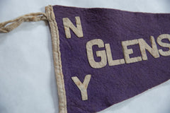 Vintage Glens Falls NY Felt Flag // ONH Item 8637 Image 2