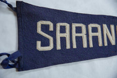 Antique Saranac Lake Felt Flag // ONH Item 8640 Image 2
