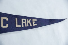 Antique Saranac Lake Felt Flag // ONH Item 8640 Image 3