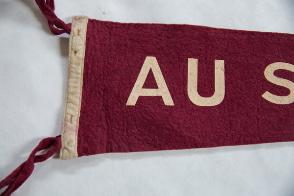 Vintage Au Sable Forks Felt Flag // ONH Item 8642 Image 1