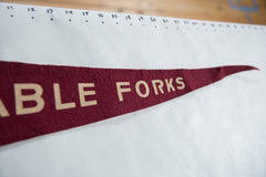 Vintage Au Sable Forks Felt Flag // ONH Item 8642 Image 2