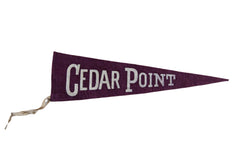 Vintage Cedar Point Felt Flag // ONH Item 8647