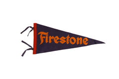Vintage Firestone Felt Flag // ONH Item 8649