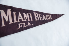 Vintage Miami Beach FL Felt Flag // ONH Item 8651 Image 2