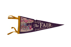 Vintage The Fair Syracuse NY Felt Flag // ONH Item 8653