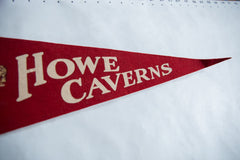 Vintage Howe Caverns Felt Flag // ONH Item 8654 Image 2