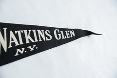 Vintage Watkins Glen NY Felt Flag // ONH Item 8659 Image 2