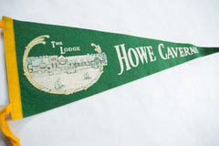 Vintage Howe Caverns Felt Flag // ONH Item 8660 Image 1