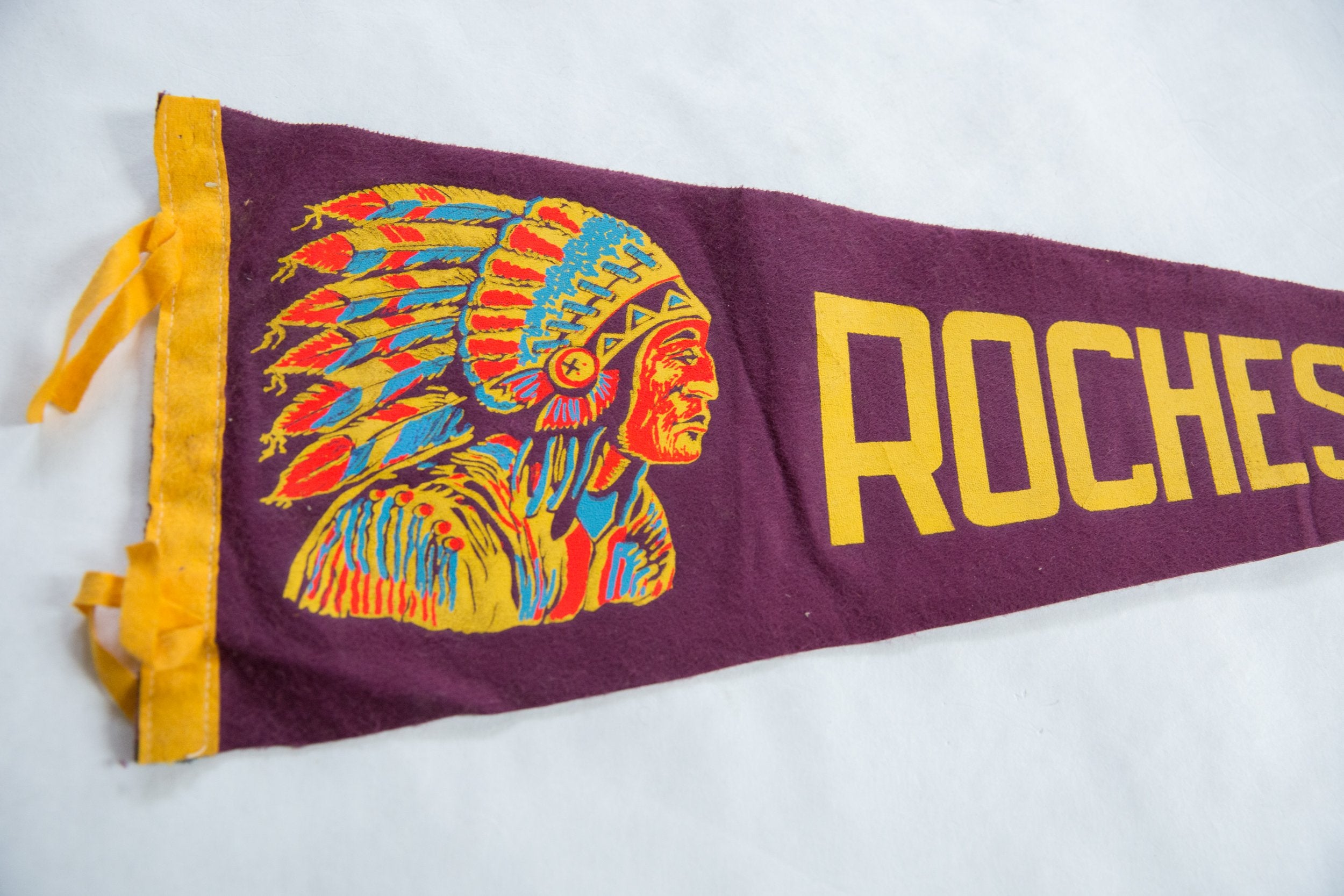 Vintage Rochester NY Felt Flag // ONH Item 8661 Image 1