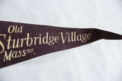 Vintage Old Sturbridge Village MA Felt Flag // ONH Item 8662 Image 2