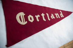 Vintage Cortland Felt Flag // ONH Item 8663 Image 1