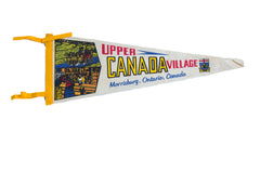 Vintage Upper Canada Village Flag Pennant // ONH Item 8667